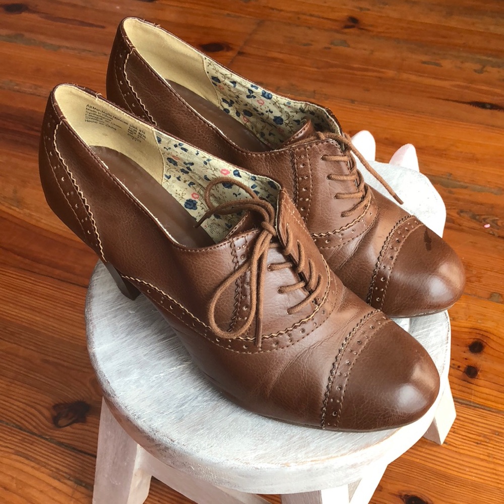 American Eagle Brown Ankle Boots/Heels